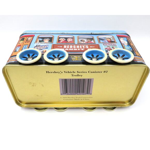 Hershey’s Collectible Vehicle Series Tin Canister #2 Trolley Transit Co. 2000 - Picture 9 of 11